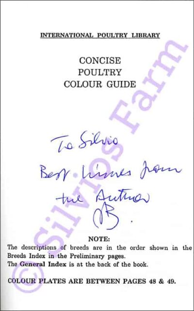 Concise Poultry Colour Guide: SIGNED by Dr. Joseph Batty (Author)