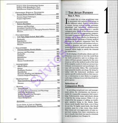 Avian Medicine: Principles and Application Abridged Edition: by Dr. Branson Ritchie (Author) Dr. Greg Harrison (Author) Linda Harrison (Author) & Dr. Donald W. Zantrop (Author)