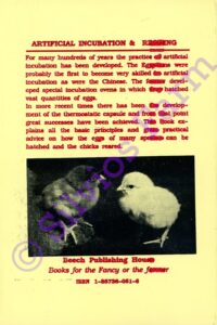 Artificial Incubation & Rearing: by Dr. Joseph Batty; Paperback 1st edition
