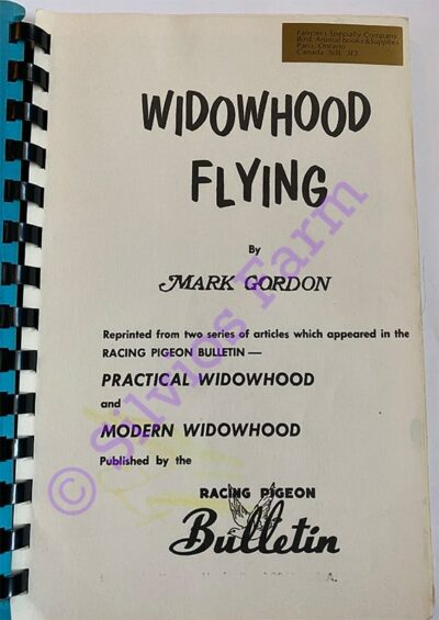 Widowhood Flying: by Mark Gordon (Author)